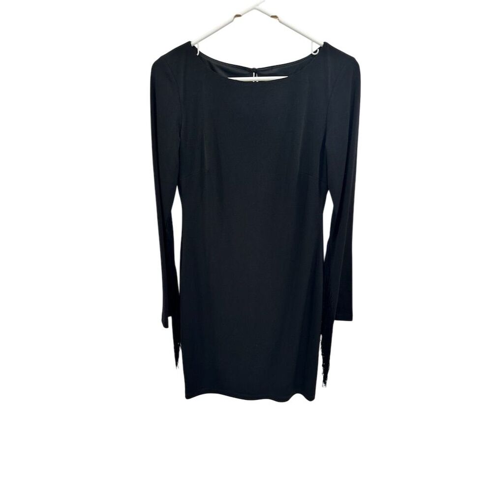 Jessica Simpson Women's Black Fringe Mini Cocktail Dress‎ Standard Size 4